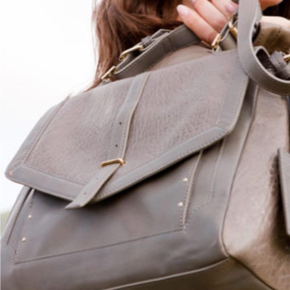 Tory Burch 797 Medium Grey Satchel